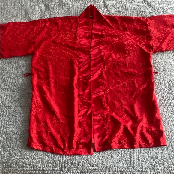 Victoria's Secret Red Satin Robe - VINTAGE - Picture 1 of 9